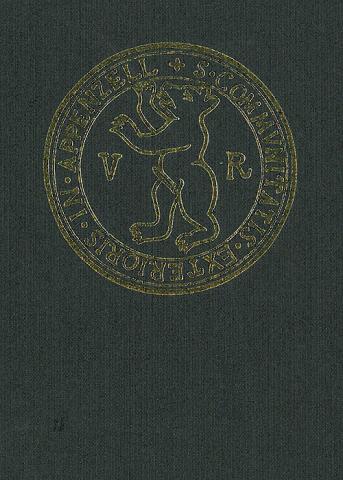 Band 72. Appenzell Ausserrhoden III. Der Bezirk Vorderland